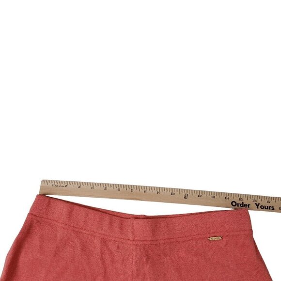 St. John Sport Pants Medium Santana Knit Embroidered Wide-Leg‎ Wool Marie Gray - Picture 10 of 12